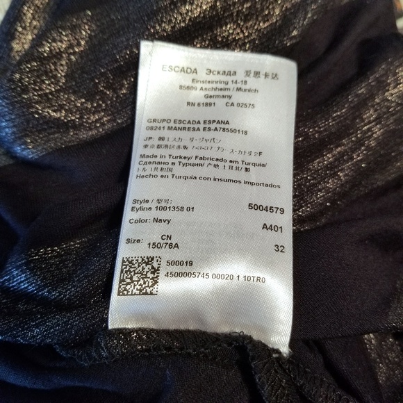 Escada Asymmetrical Striped Dress - Picture 6 of 7